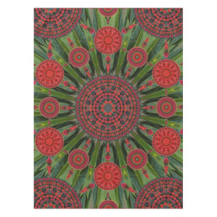Poinsettia Christmas Tablecloth
