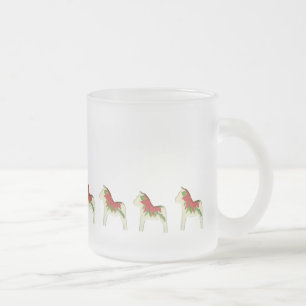 Poinsettia Dala Horse Hot Cider Mug