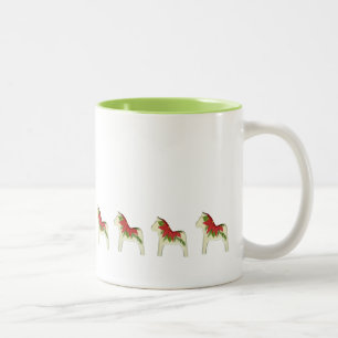 Poinsettia Dala Horse Hot Cider Mug