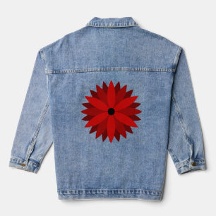 Poinsettia Denim Jacket