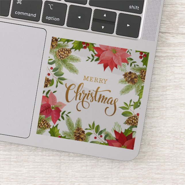 Poinsettia Floral Christmas | Holidays (Detail)