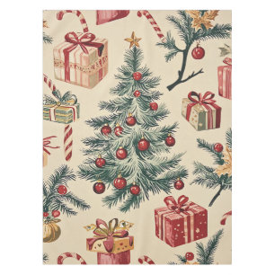Poinsettia Floral Christmas Pattern (2) Tablecloth