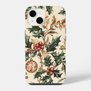 Poinsettia Floral Christmas Pattern (3) iPhone 14 Case