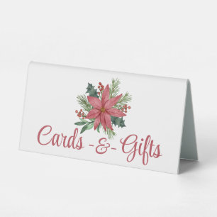 Poinsettia Floral Christmas Wedding Cards Gifts