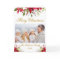 Poinsettia Floral Photo Christmas Gold Fold