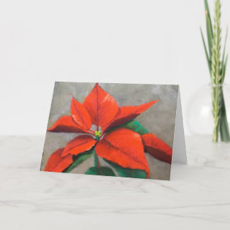 Poinsettia Folded Holiday Card