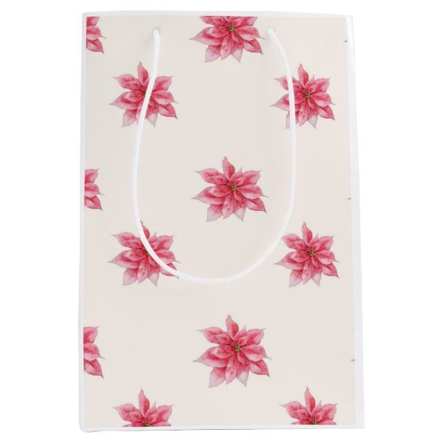 Poinsettia gift bag (Front)