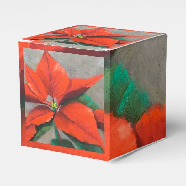 Poinsettia Gift Box (Front Side)