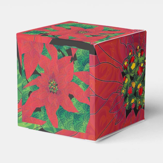 Poinsettia Gift Boxes (Back Side)