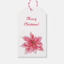 Poinsettia Gift Tag