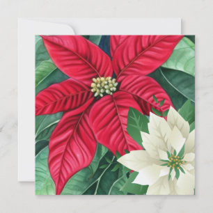 Poinsettia Greeting Card