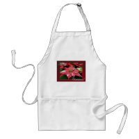 Poinsettia Merry Christmas Apron