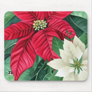 Poinsettia Mouse Mat