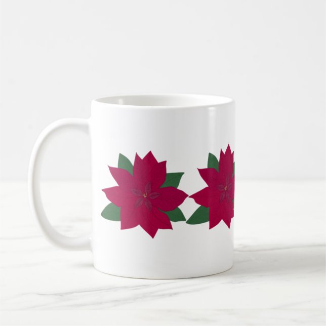 Poinsettia Mug (Left)