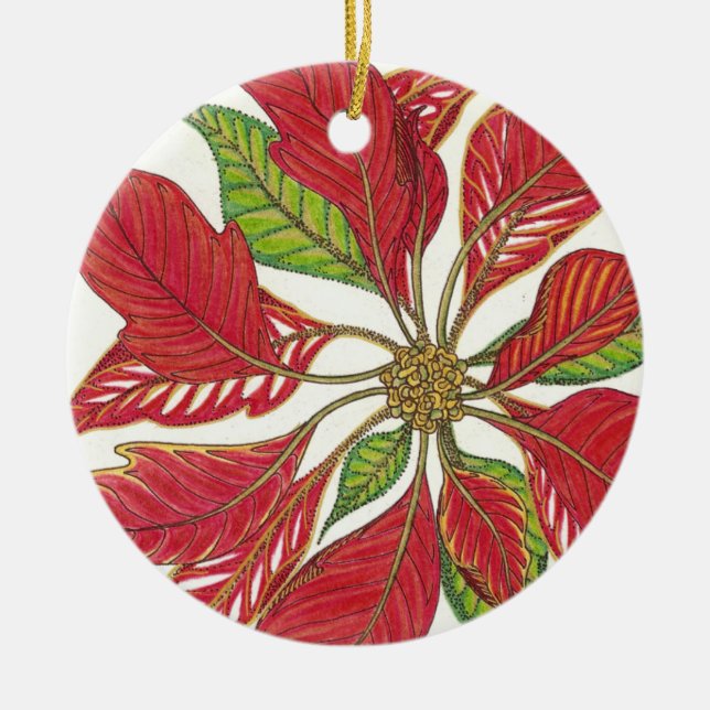 Poinsettia Ornament (Front)
