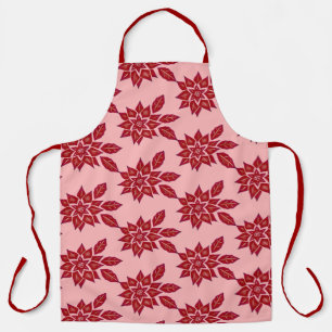 Poinsettia (red) apron