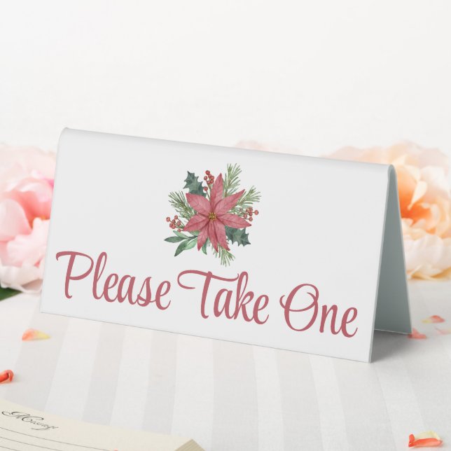 Poinsettia Red Christmas Floral Wedding Favours (In SItu (Wedding))