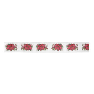 Poinsettia Ribbon Satin Ribbon
