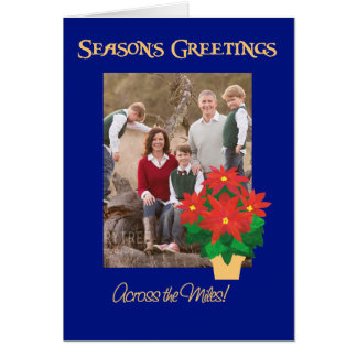 Poinsettia Season's Greetings Across the Miles