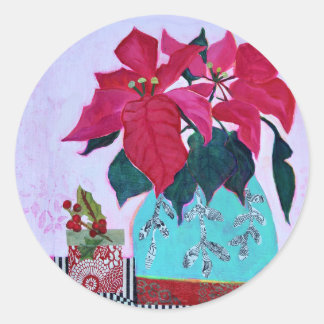 Poinsettia Sticker