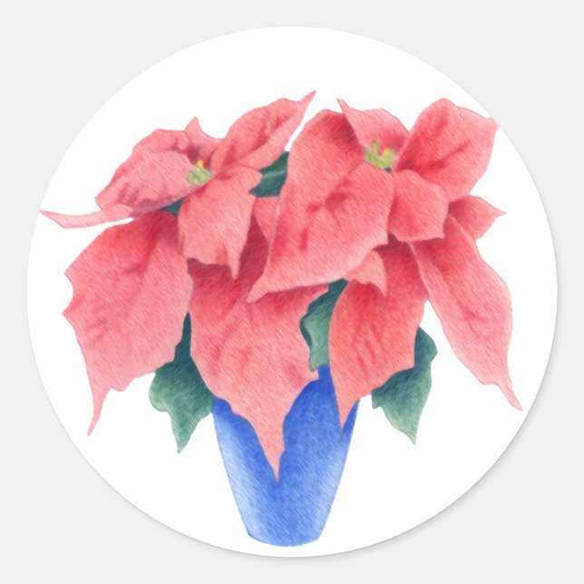 Poinsettia Sticker (Front)