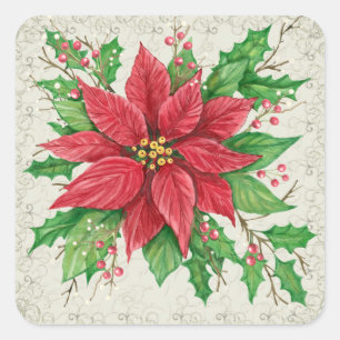 Poinsettia Sticker - SRF
