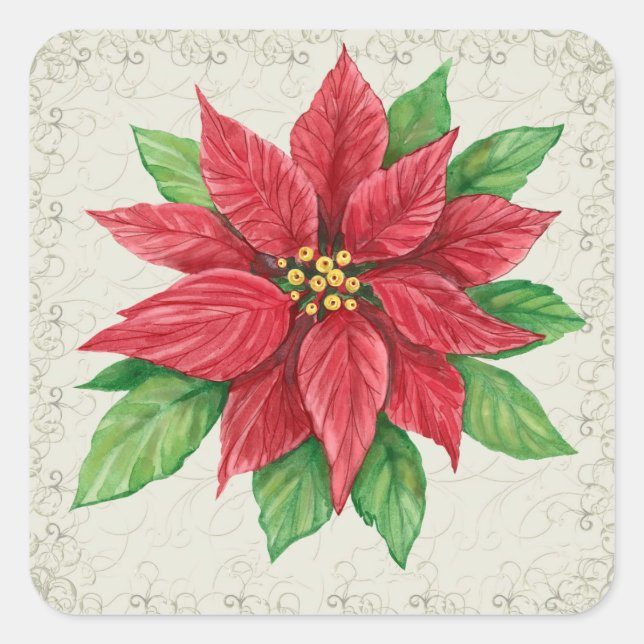 Poinsettia Sticker - SRF (Front)