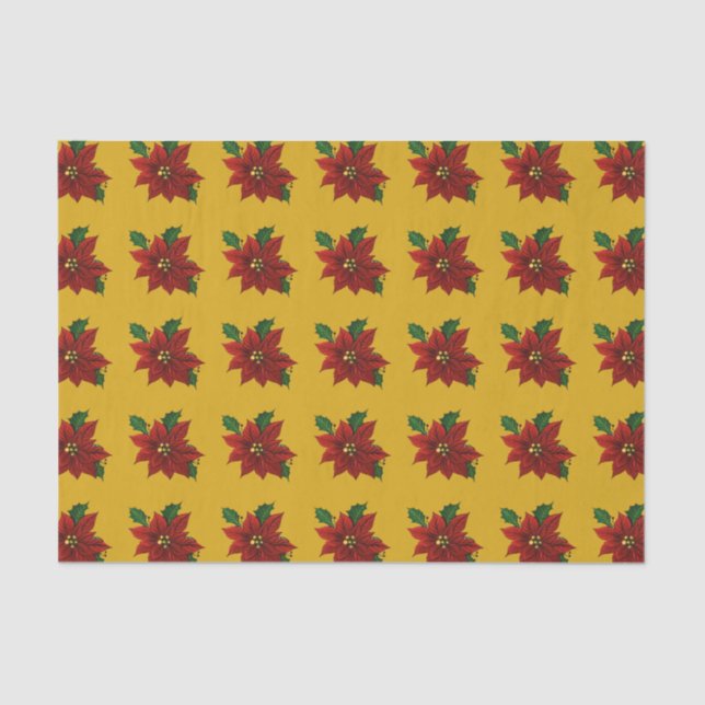 Poinsettia Tissue Paper (Front)