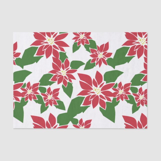 Poinsettia Tissue Paper (Front)