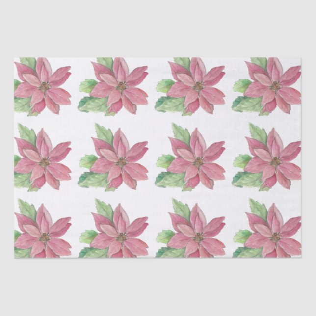 Poinsettia Tissue Paper (Front)