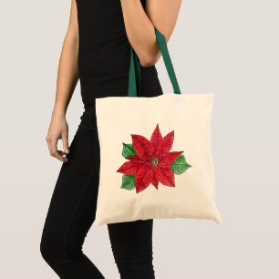 Poinsettia Tote Bag