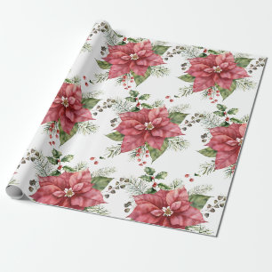 Poinsettia Wrapping Paper