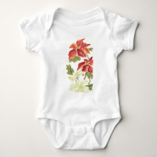 Poinsettias Baby Bodysuit