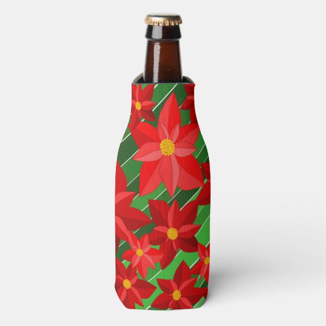 Poinsettias Bottle Cooler (Bottle Front)