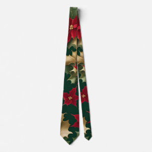 poinsettias galore tie