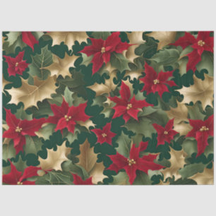 poinsettias galore tissue paper