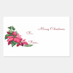 Poinsettias - Gift Tags