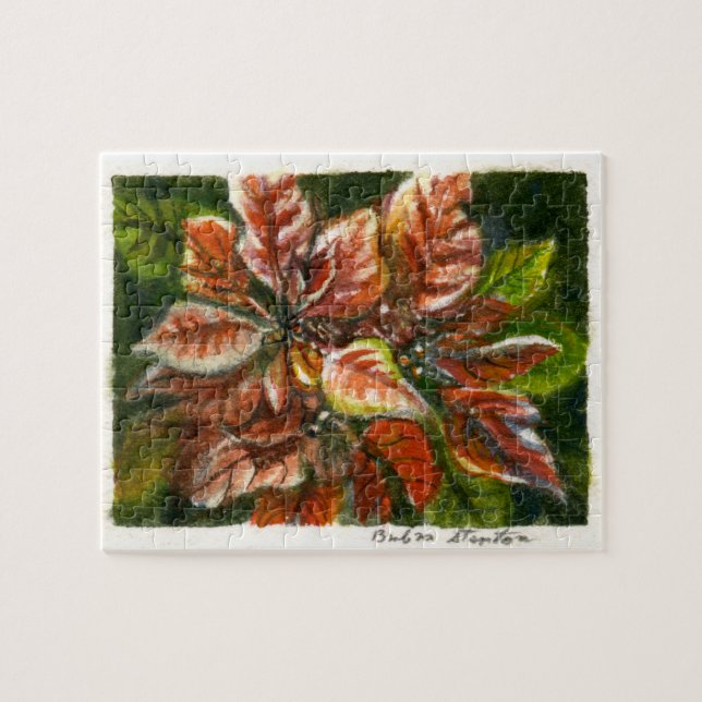 "Poinsettias" Jigsaw Puzzle (Horizontal)