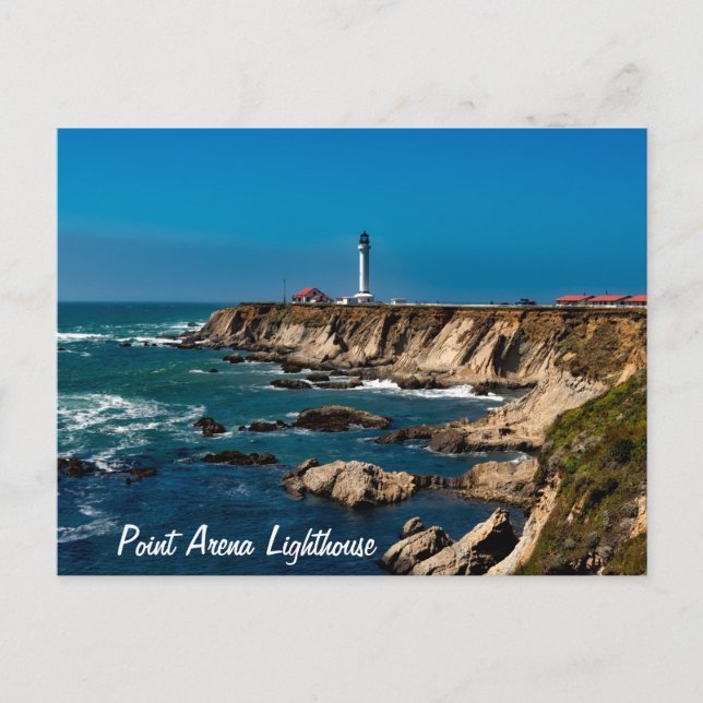 Point Arena Lighthouse Scenic  Postcard (Front)
