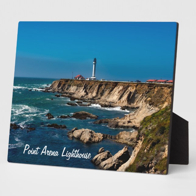 Point Arena Lighthouse Scenic Tabletop Plaque (Side)