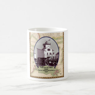 Point Au Fer Reef Lighthouse mug