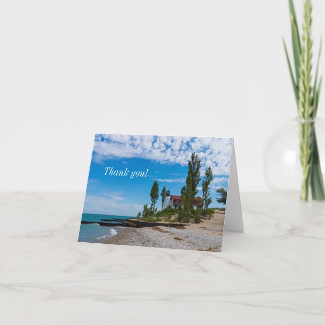 Point Betsie Light Thank You Card (Front)