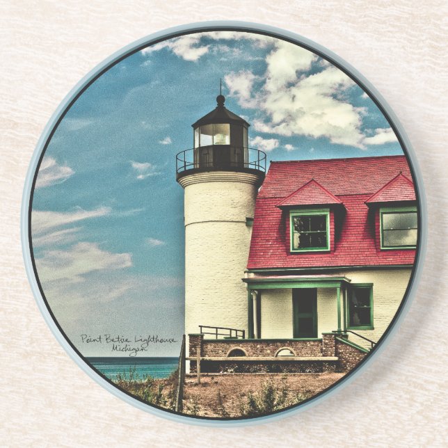 Point Betsie Lighthouse Coaster (Front)