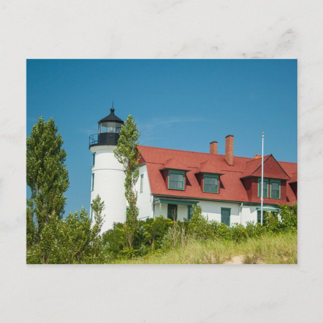 Point Betsie Lighthouse, Frankfort, Michigan Postcard (Front)