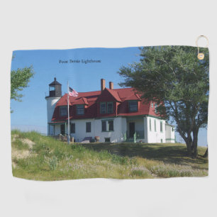 Point Betsie Lighthouse golf towel
