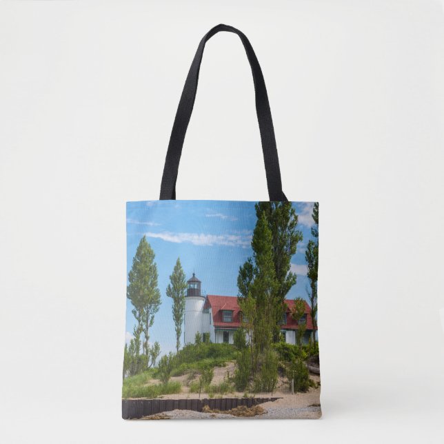 Point Betsie Lighthouse Tote Bag (Front)