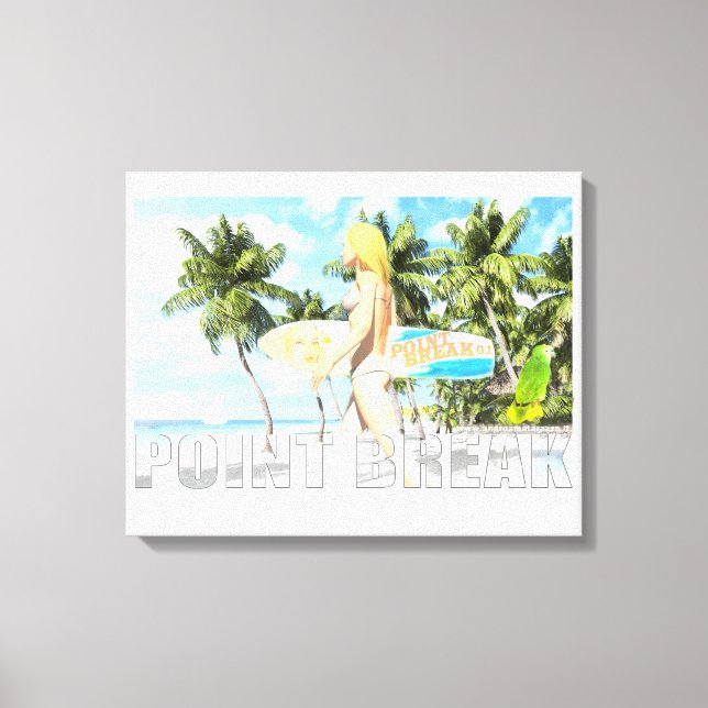 Point Break 01 Canvas Print (Front)