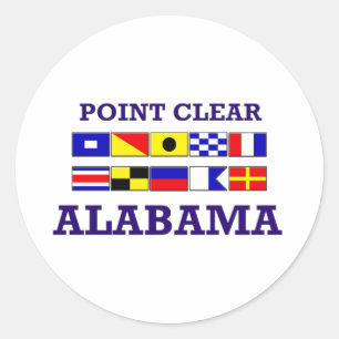 Point Clear Flags Sticker