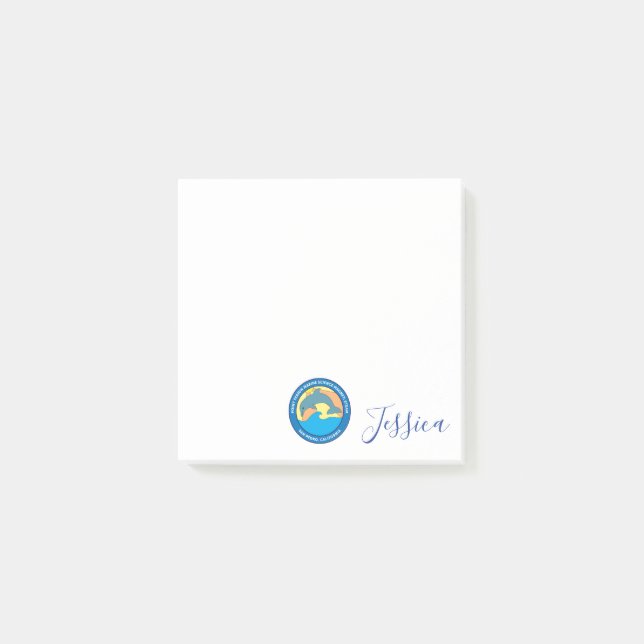 Point Fermin Elementary School Logo Personalised Post-it Notes (Front)