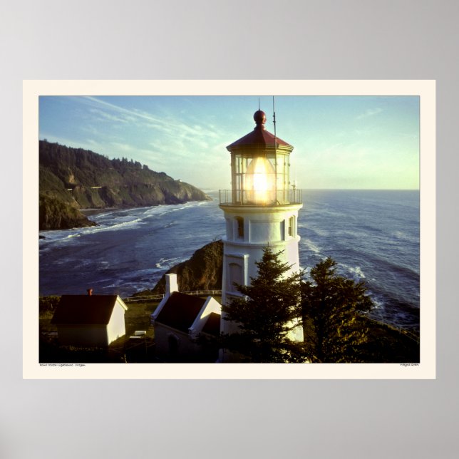 Point Heceta Lighthouse - Oregon Poster (Front)